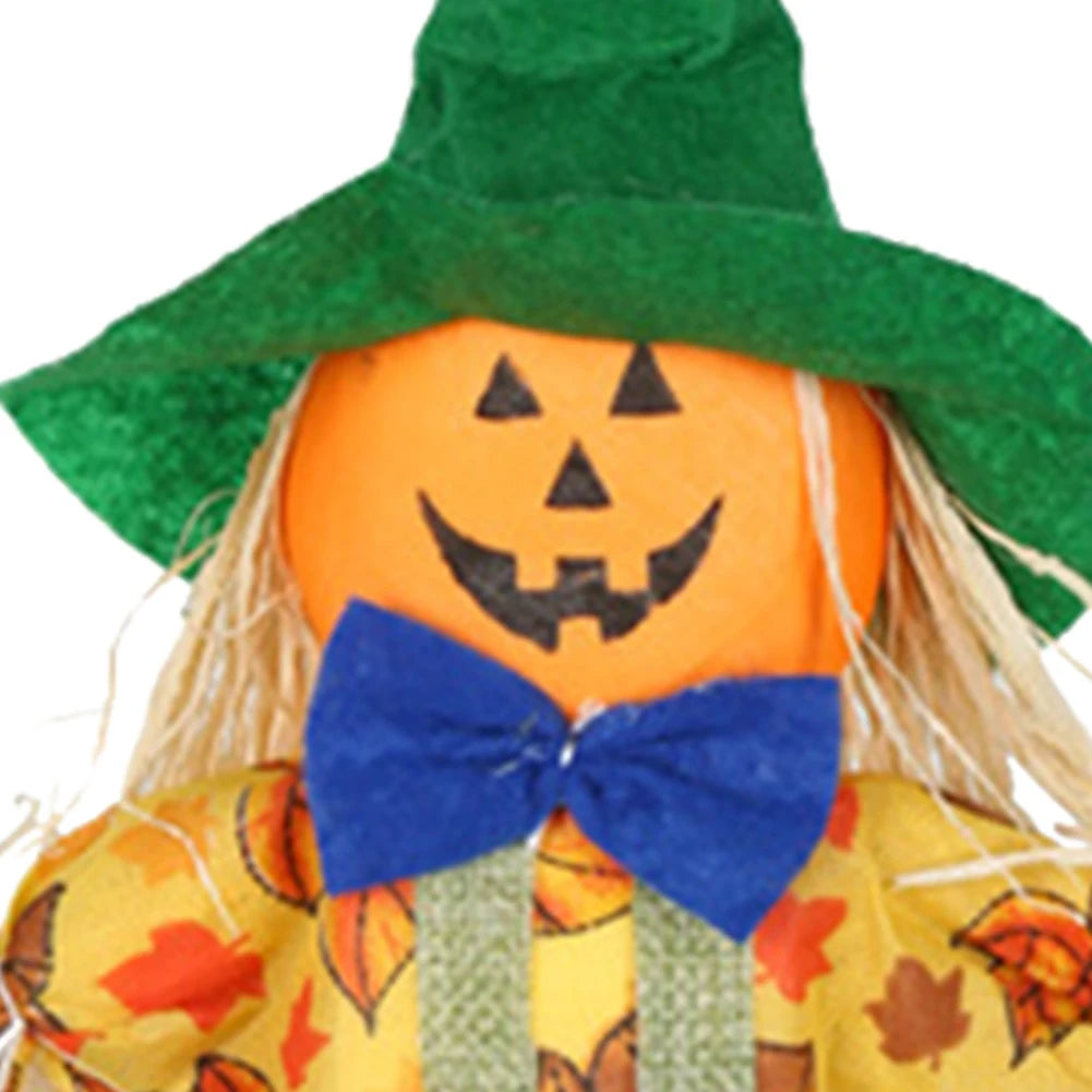 Small Halloween Scarecrow Decoration Fall Harvest Standing Scarecrow Decors Rustic Outdoor Scarecrow Halloween Decor