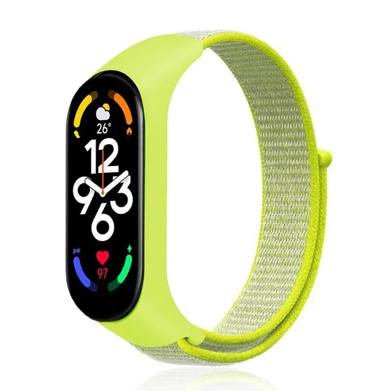 Correa de nailon para Xiaomi Mi Band 7-7 NFC, repuesto de pulsera deportiva para Mi Band 7, 6, 5, 3 y 4