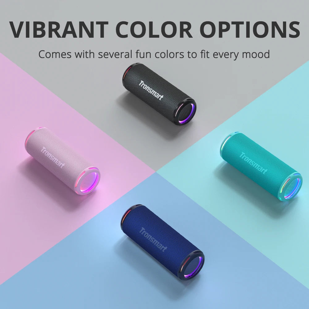 Enceinte Bluetooth Tronsmart T7 Lite, basses améliorées, portable, autonomie 24 h, contrôle par application, étanchéité IPX7, idéale pour le camping
