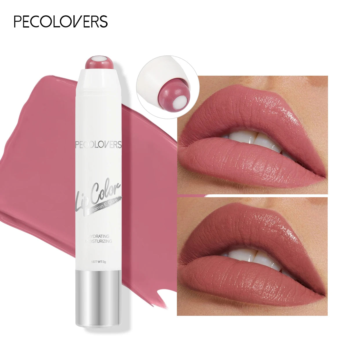 Stylo rouge à lèvres hydratant et brillant - Brillant à lèvres longue tenue, waterproof et rendu des couleurs, stylo rouge à lèvres rotatif