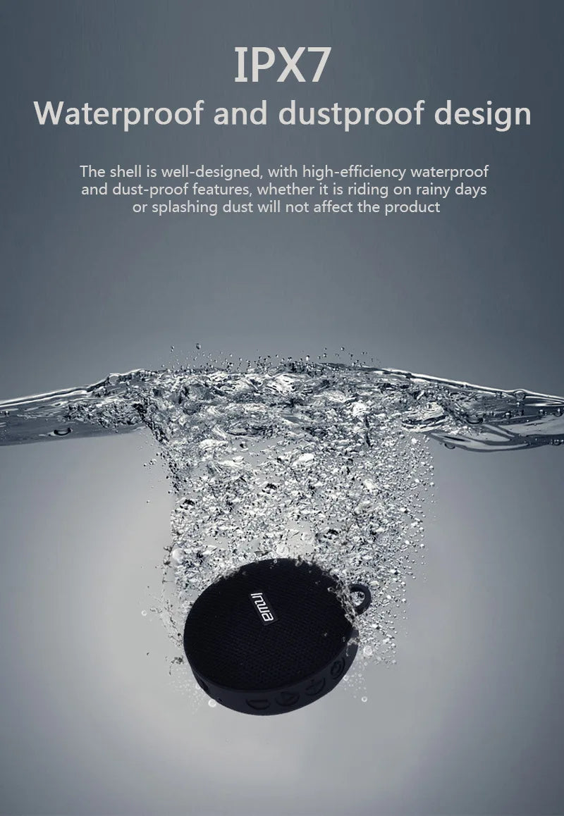 Caja de sonido inalámbrica portátil con Bluetooth para bicicleta con soporte para altavoz de manillar, subwoofer impermeable para scooter al aire libre