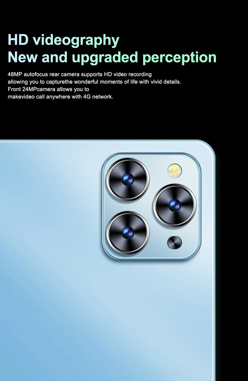 Tablette originale Pad 8 Pro 10,1 pouces Android 13 Global Snapdragon 8gen2 16 Go + 1024 Go 10 000 mAh 5G Double SIM Wi-Fi HD Plein écran