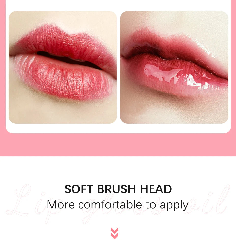 Bálsamo labial hidratante, aceite labial original, brillo labial, cuidado de los labios, beneficio para labios, exfoliante voluminizador, aceite labial rosa voluminizador.