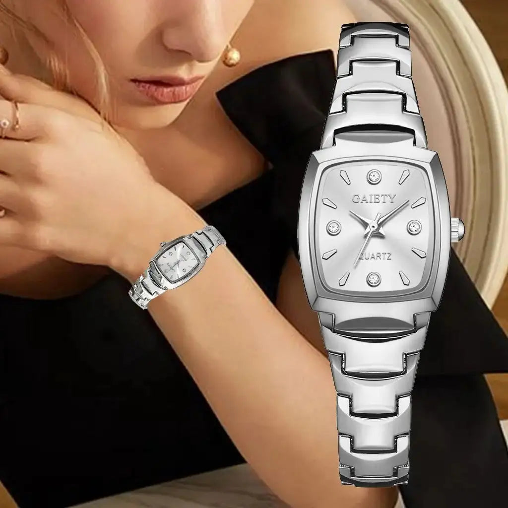 2024 Ladies Fashion Casual Quartz Watch Women Business Stainless Steel Strap Watch Women's Watch Clock Leisure Reloj Mujer - Lootquake