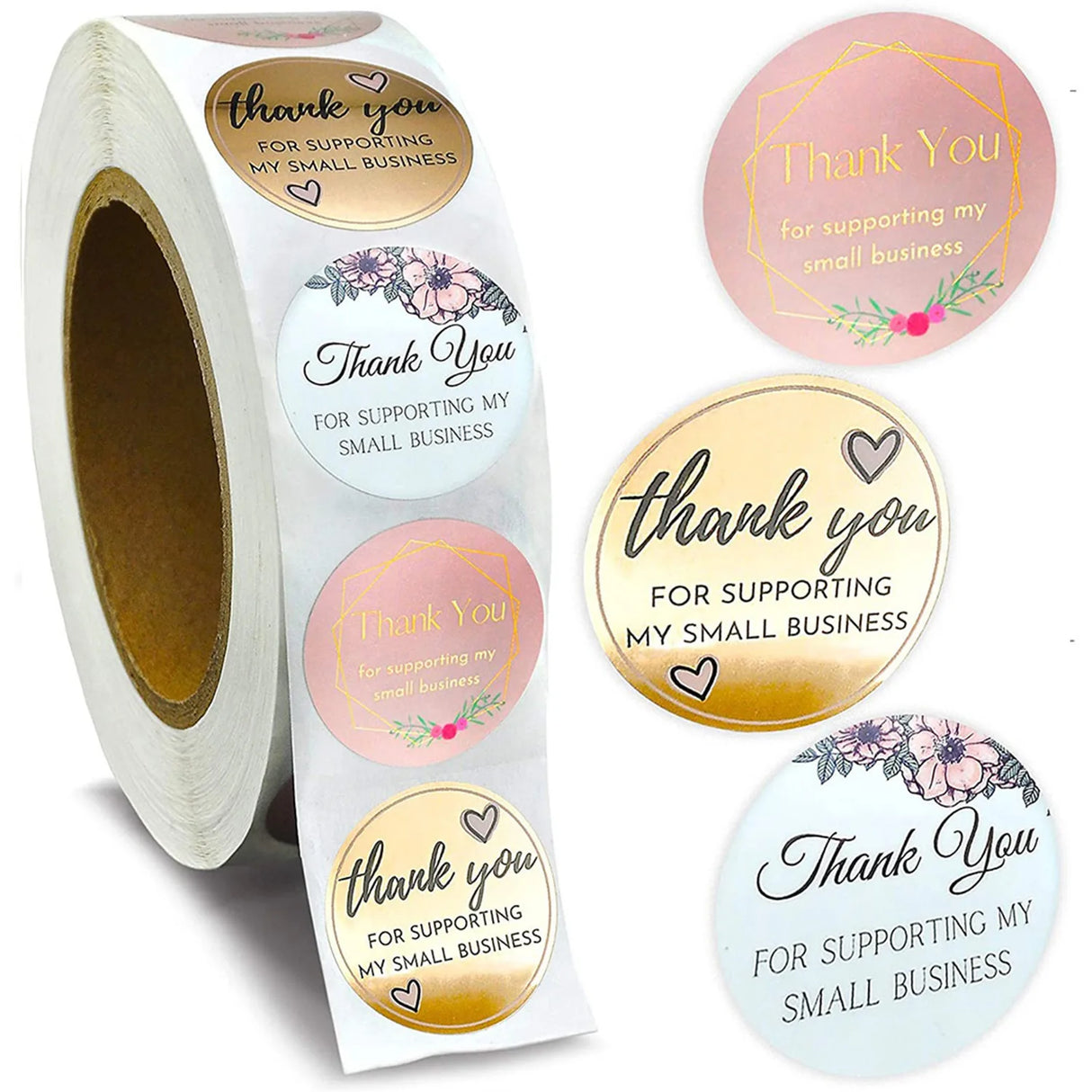 1.5 Inch Happy Easter Rabbit Stickers Sealing Bunny Thank You Sticker Roll for Gift Packging Decor School Stationery Supplies - Lootquake
