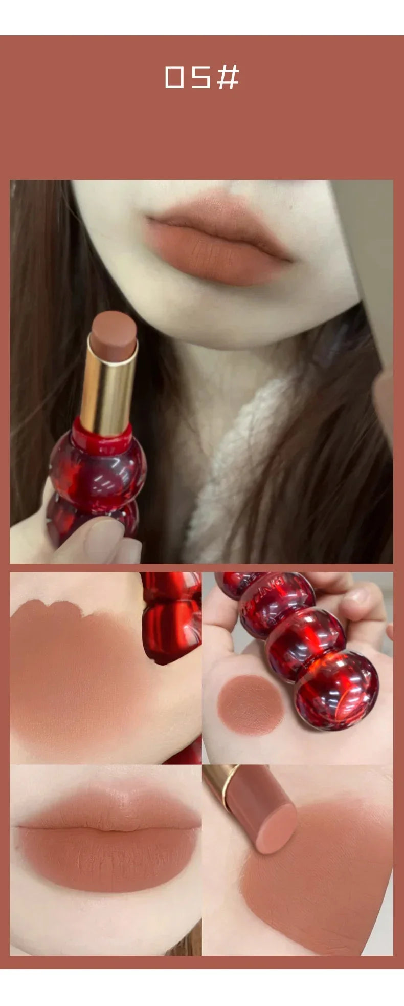 Waterproof Velvet Lipstick Easy To Wear Longstay Lip Stick Lasting Matte Nude Lip Glaze Non-stick Korea Makeup Lip Tint Cosmetic