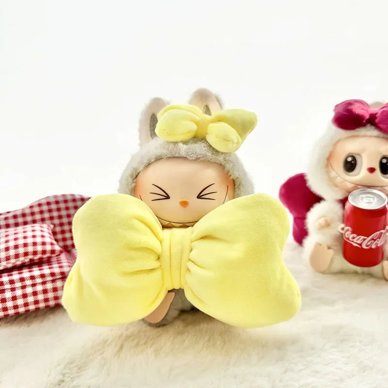 Labubu 17cm Clothes II Idol Dolls Sitting Party The Monster Outfit Accessories Clothing DIY Gift Happiness Angel Bowknot FM28B