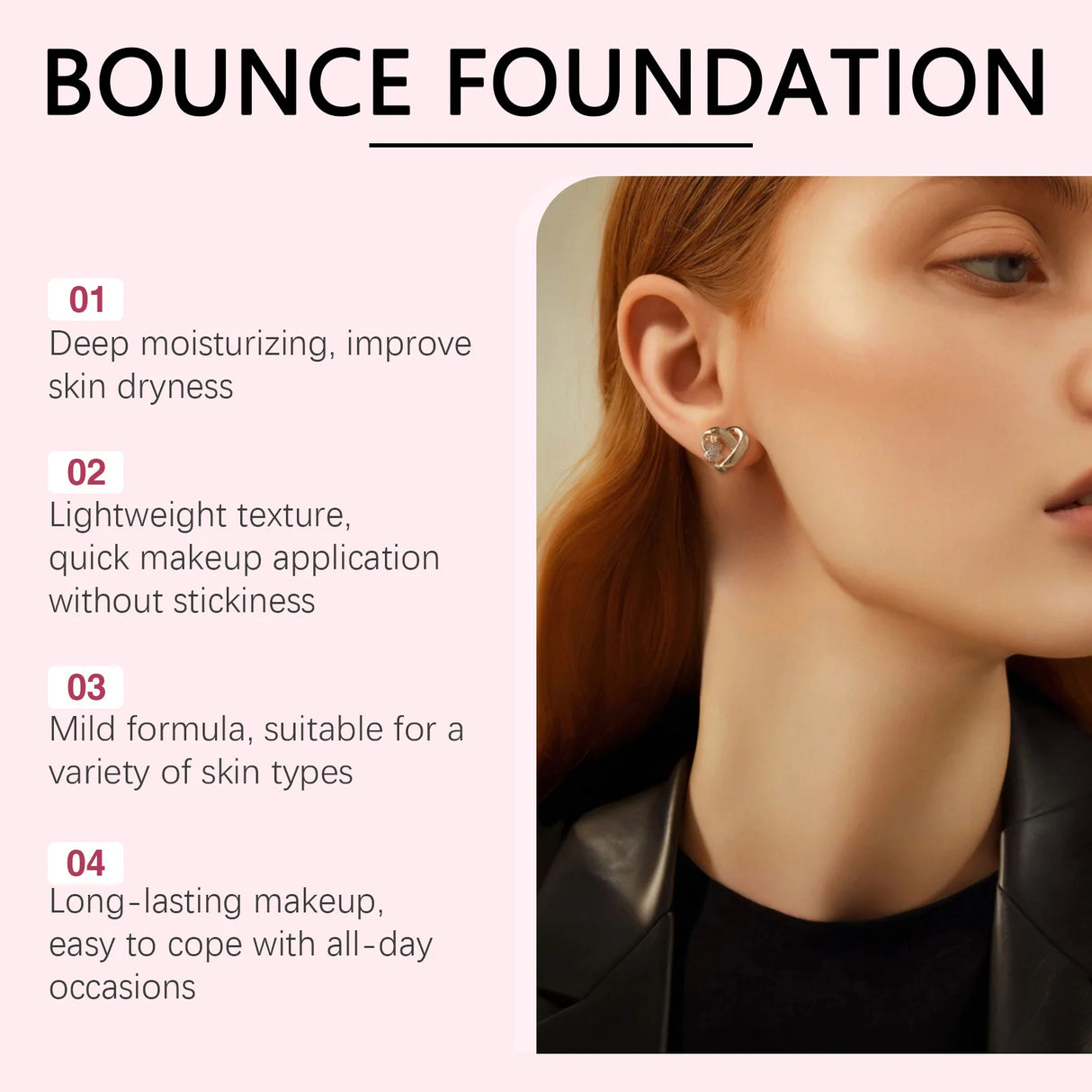 EELHOE Flawless Foundation Cream Waterproof Glow Skin Oil Control Full Coverage Makeup Cosmetics Brightening Face Foundation 20g