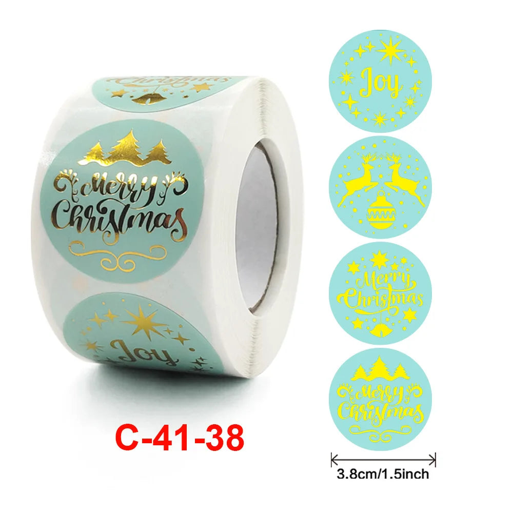 1.5 Inch Happy Easter Rabbit Stickers Sealing Bunny Thank You Sticker Roll for Gift Packging Decor School Stationery Supplies - Lootquake