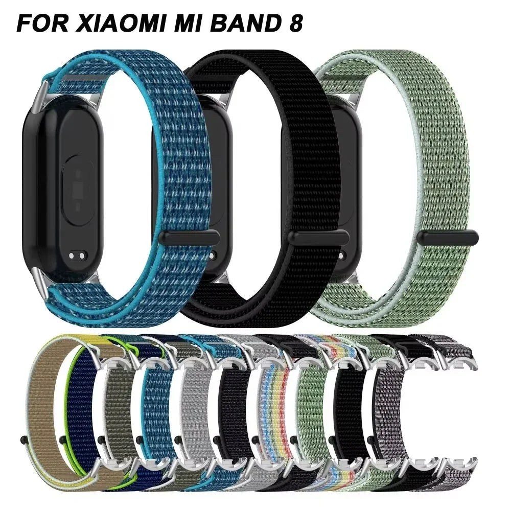 Bracelet For Mi Band 6 7 Strap Nylon Sport loop watch Belt Pulseira Correa Mi band 4 Wristband for xiaomi Mi band 5 4 3 Bracelet - Lootquake