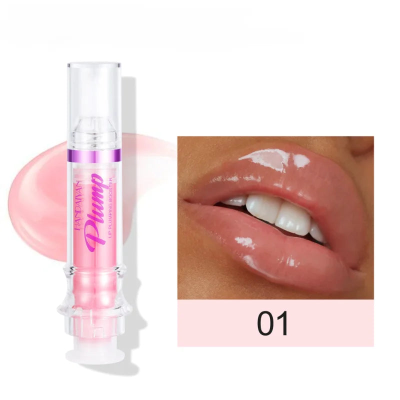 Lip Plumping Booster Lasting Sexy Plumper Glitter Red Nude Lipstick Liquid Waterproof Moisturize Oil Lipgloss Makeup Lip Care