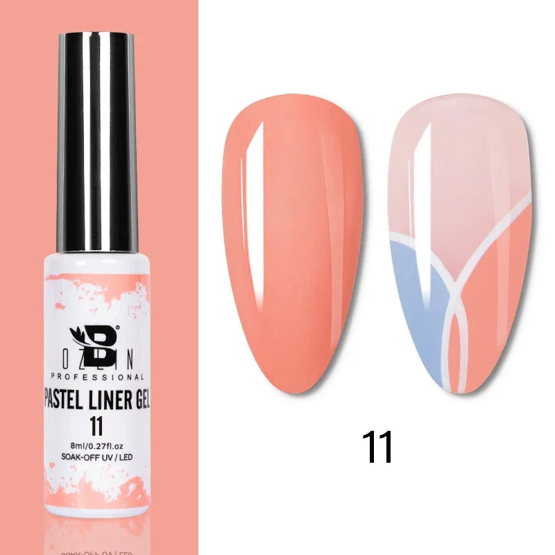 Esmalte de uñas en gel semipermanente, efecto espejo metálico, cromado, superbrillante, francés, UV LED, 5 ml, dorado y plateado.