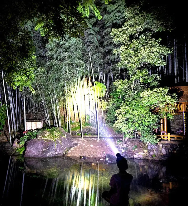 White Laser Fishing LED Headlamp Sensor XHP90 Headlight with 18650 Battery Flashlight USB Rechargeable Head Lights Torch Lantern - Lootquake