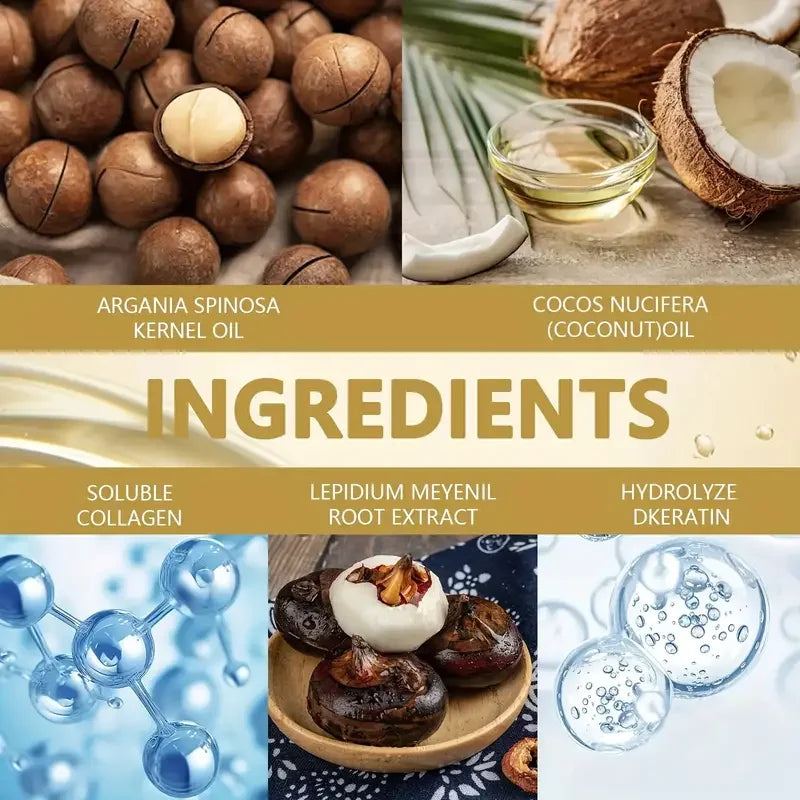 100g Collagen Keratin Care Hair Mask Reduce Dryness Frizz Prevent Hair Splitting Soften Oil Control Moisturizer Conditioner