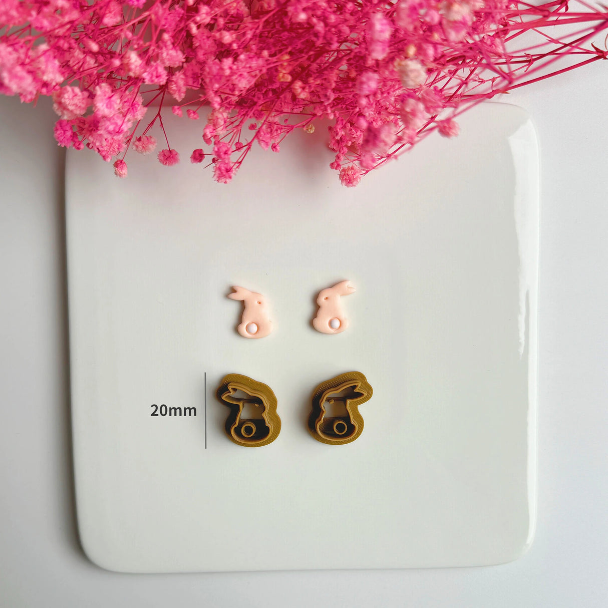 Easter Series Cute Cartoon Rabbit Carrot Shape Polymer Clay Cutters For DIY Earrings Jewelry Makings Embossing Cutting Die - Lootquake