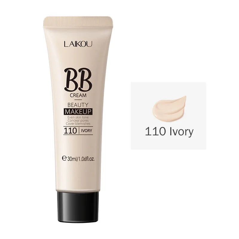 Crema BB correctora, blanqueadora, iluminadora, base de maquillaje, 18 horas de duración, resistente al agua, hidratante, cosmética coreana, 1 unidad