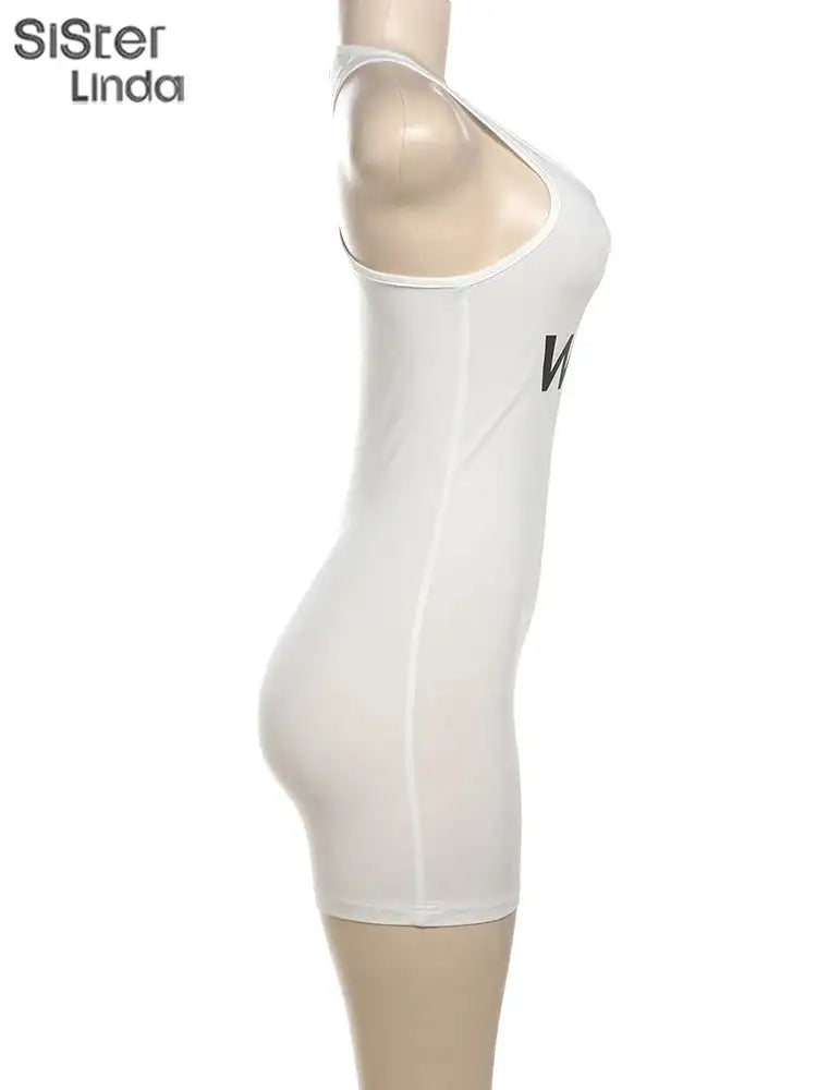 Authentic Casual Women's Jumpsuit Shorts Popular In Summer 2024 Suspender Low Cut And Backless Sleeveless Top Paired With Shorts - Lootquake