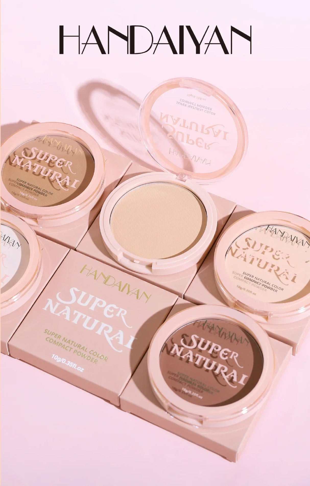 8 Colors Matte Face Pressed Powder 24 Hours Oil Control Natural Foundation Brightening Full Coverage Setting Powder Face Makeup