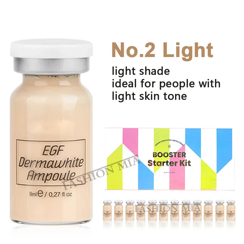 8ml BB Cream Glow Serum Ampoule Essence Facial Niacinamide/Peptide Foundation Moisturizing Hyaluronic Acid Skin Care Beauty