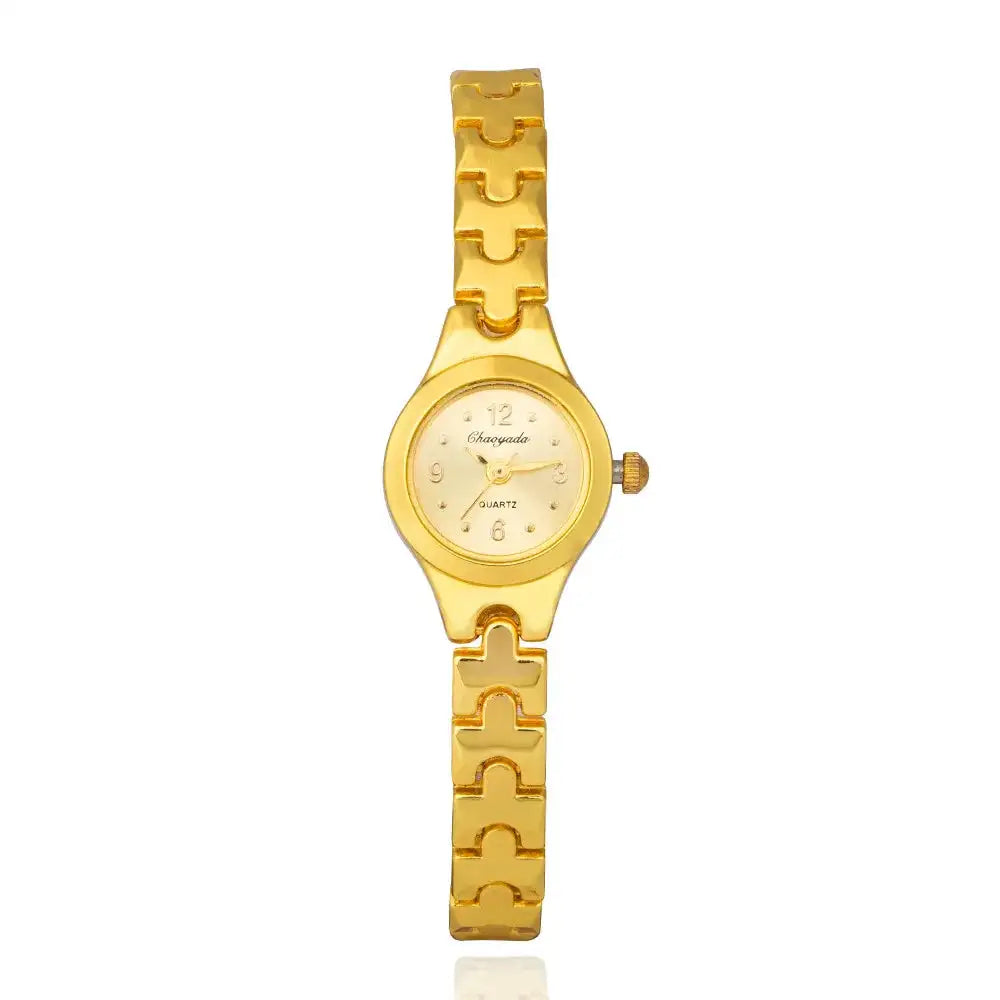 Luxury Women Watch Rhinestone Gold Bracelet High Quality Classic Stainless Steel Watches Quartz Women Wristwatch Gift for Woman - Lootquake