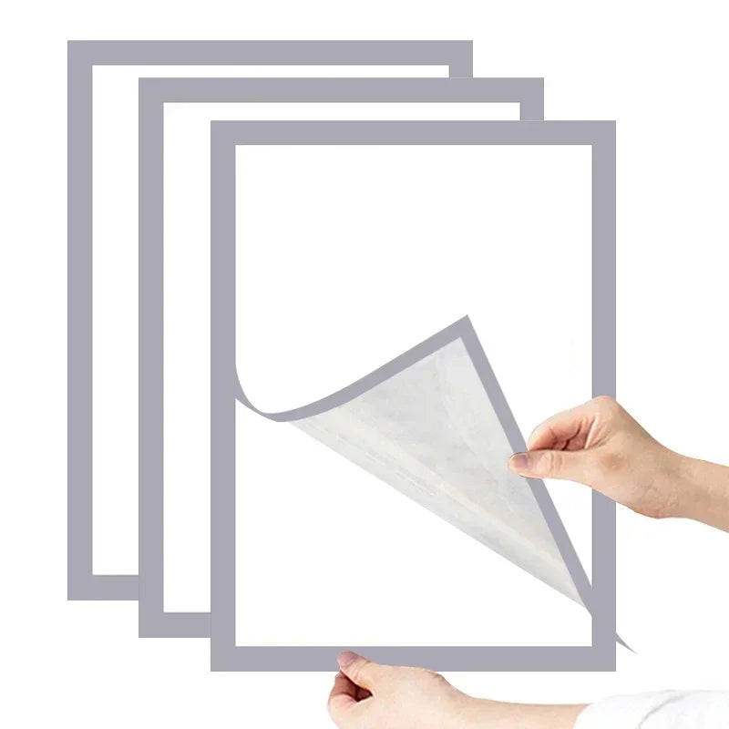 Marco de fotos magnético negro A4/A5/A6, columna publicitaria, columna publicitaria, marco de póster suave autoadhesivo, carpeta de certificados