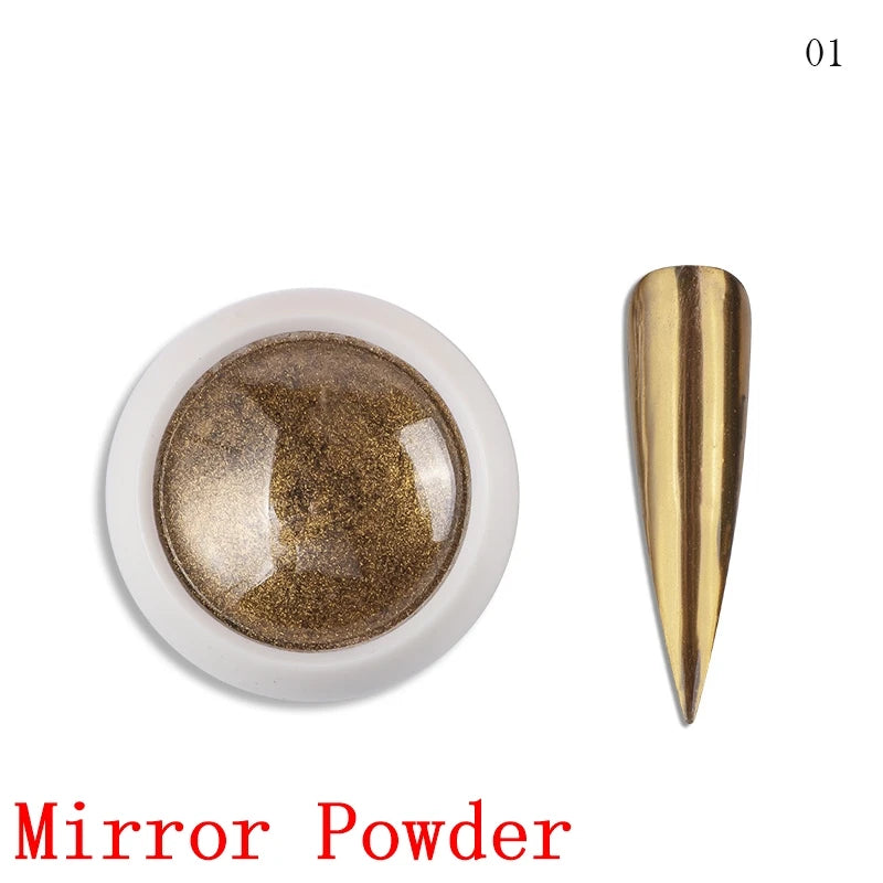 8ml Silver Mirror Metallic Nail Gels Polish UV Soak Off Paint Gel Polish Flower Drawing Gold Superbright Nails Lacquer UV Gel #*