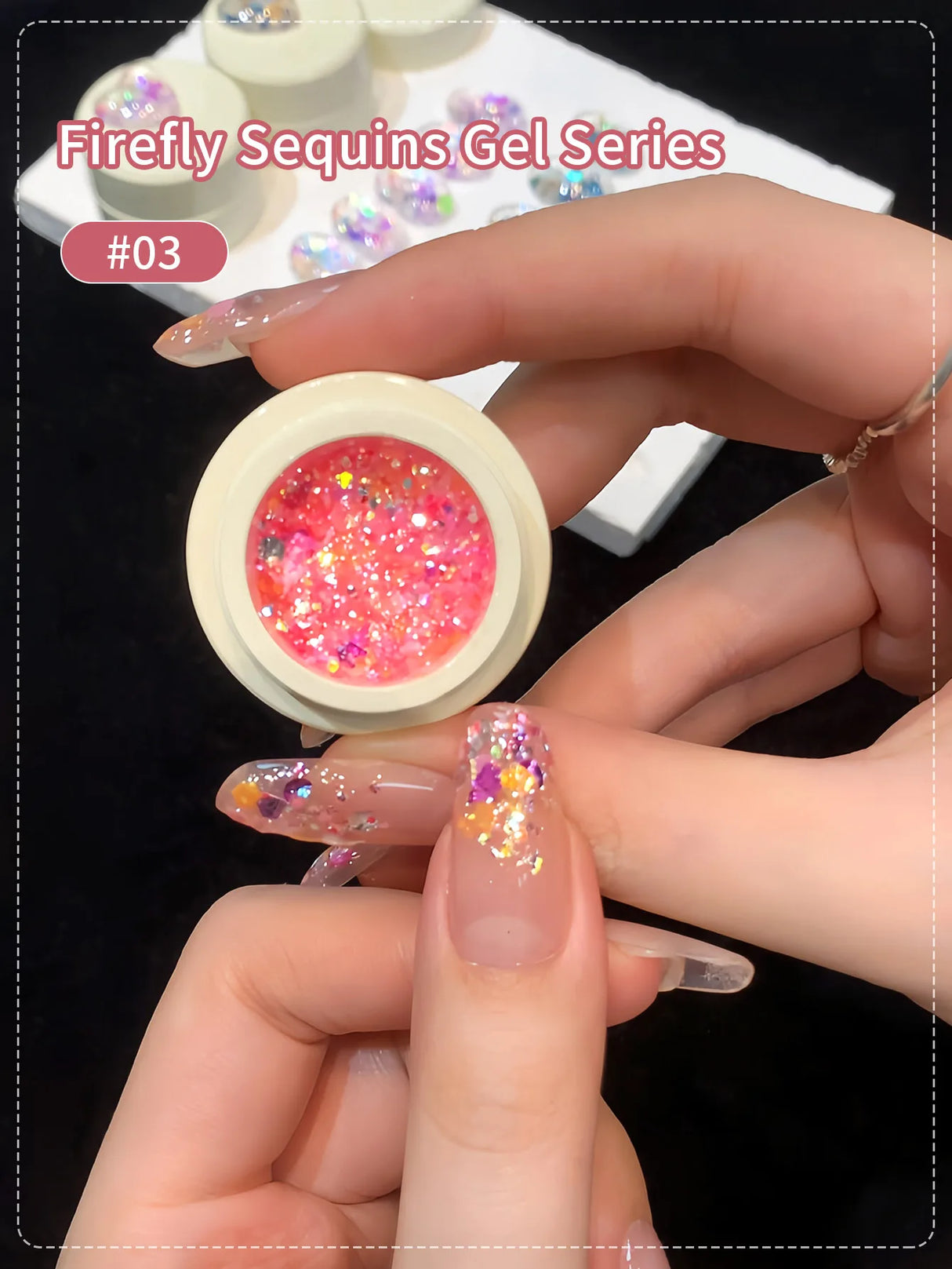 5g Fluorescent Disco Iuminous Sequin Gel Nail Polish Neon Ultraviolet LED Nail Gel Soak Off Gel Varnish Luminous Nail Art Gel