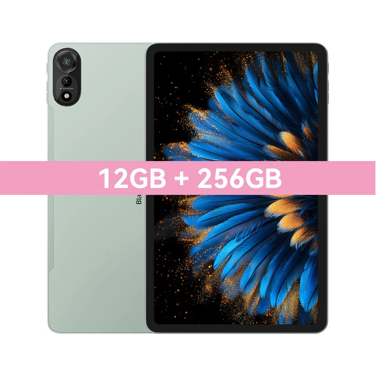 Tablette PC Blackview MEGA 2 12'' 2K FHD+ Unisoc T615 12 Go + 12 Go RAM 256 Go ROM Batterie 9000 mAh 16 MP Android 15 Tablettes 4G