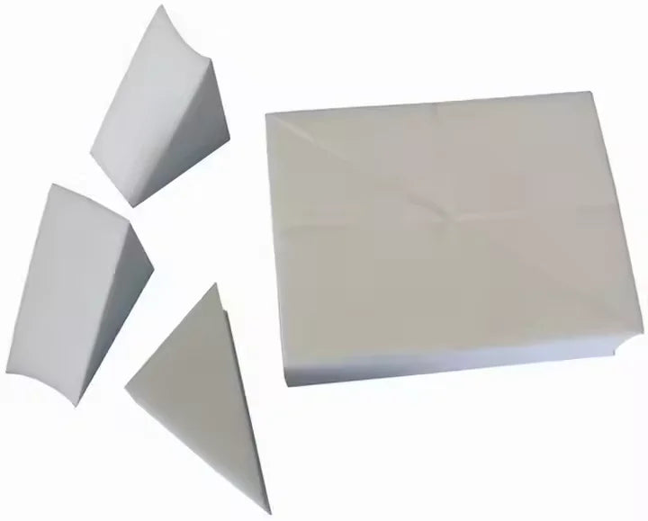 8 esponjas aplicadoras triangulares para base de maquillaje, color blanco, sin látex, accesorios de belleza