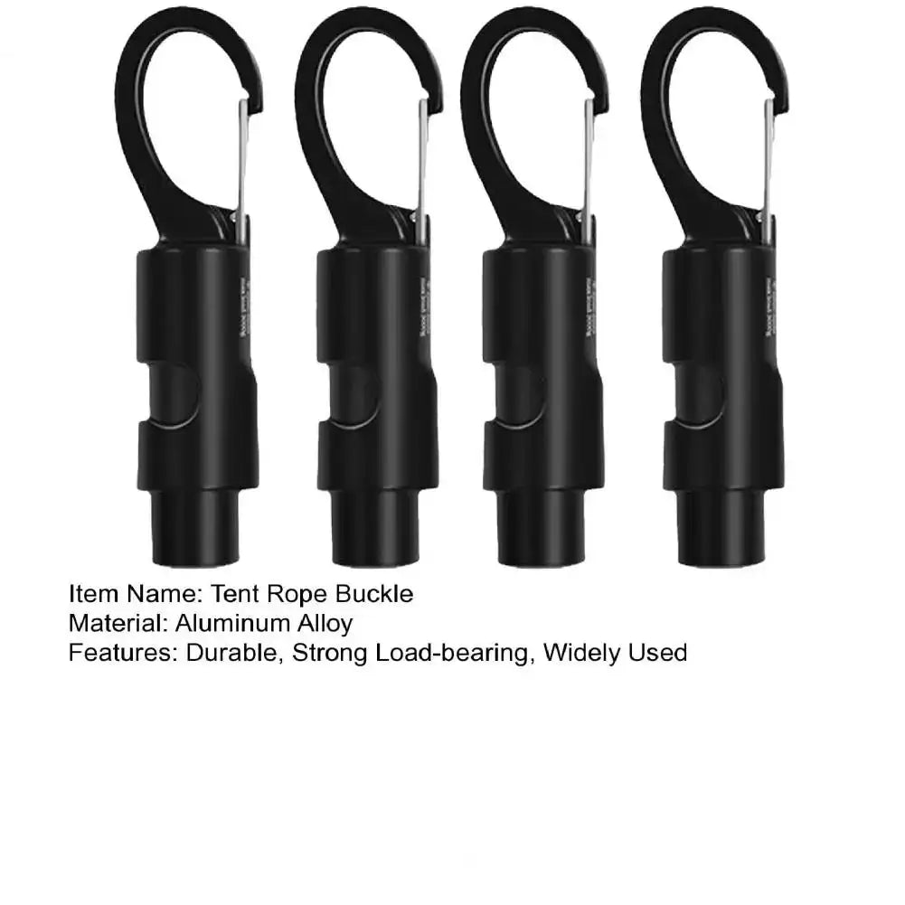 Multifunction Tent Rope Buckle Aluminum Alloy Tent Windproof Rope Hanger Portable Travel Kit Survival Buckles Tent Accessories - Lootquake