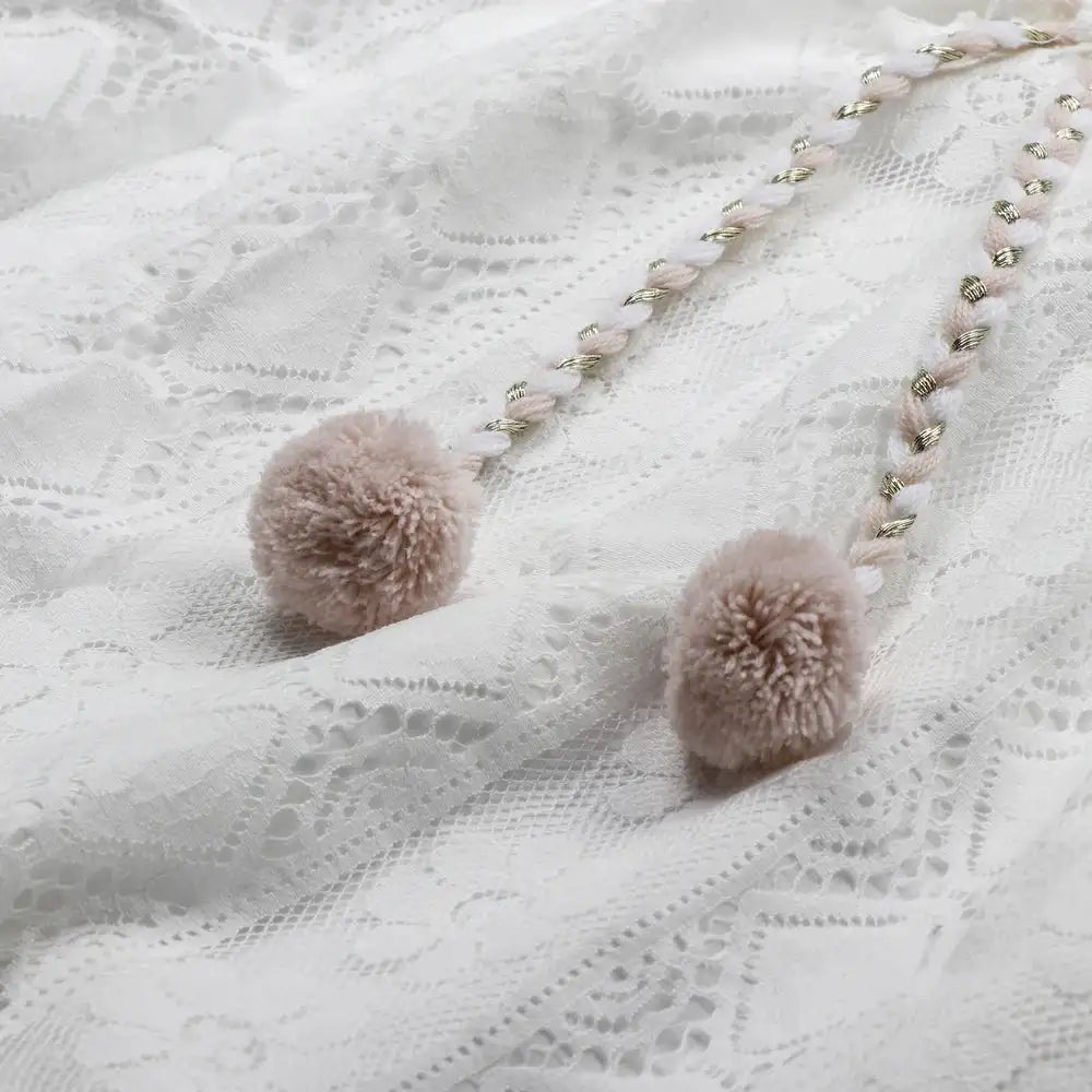 Vestido largo bohemio de verano para mujer, con encaje, cuello en V, mangas acampanadas, sexy, para fiesta, playa, boda