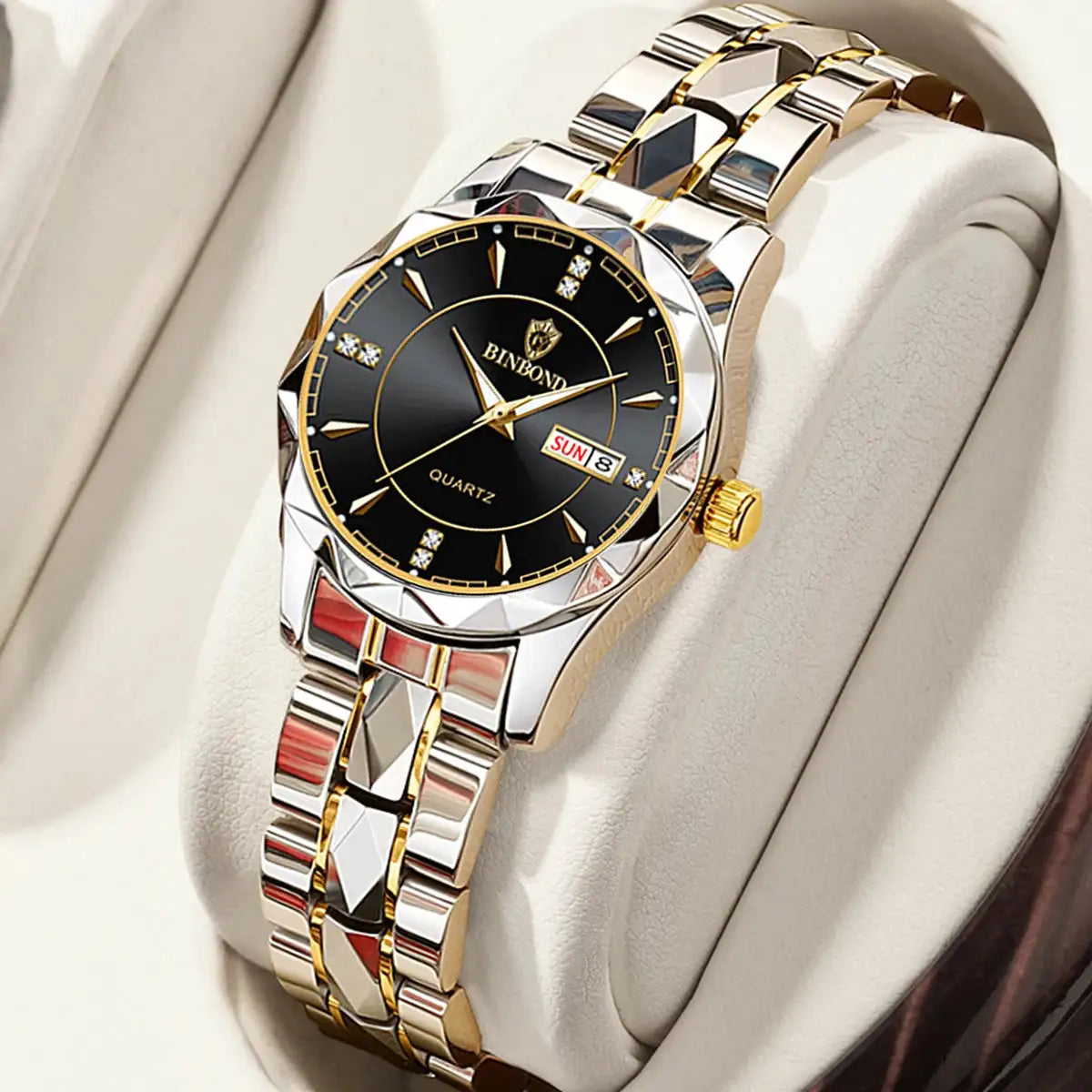 BINBONG Women Watches Luxury Fashion Ladies Quartz Watch Waterproof Luminous Date Stainless Wristwatch Girlfriend Lovers Gift - Lootquake