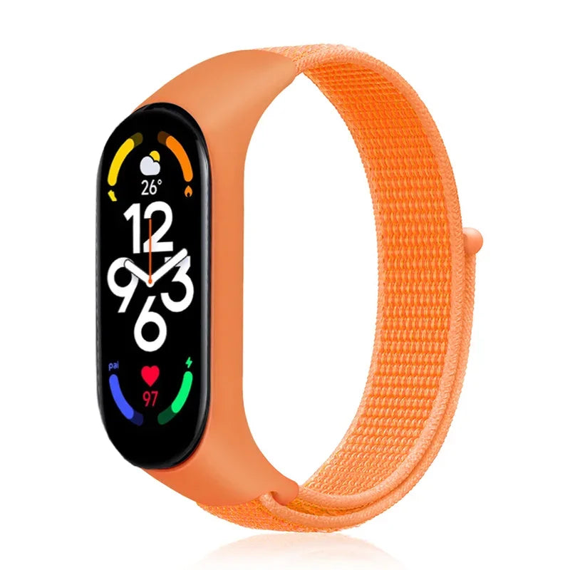 Nylon loop For Xiaomi Mi Band 7-7 nfc smartwatch Wristband Sports Miband7 Correa Replacement Bracelet smart band 7 6 5 3 4 Strap - Lootquake