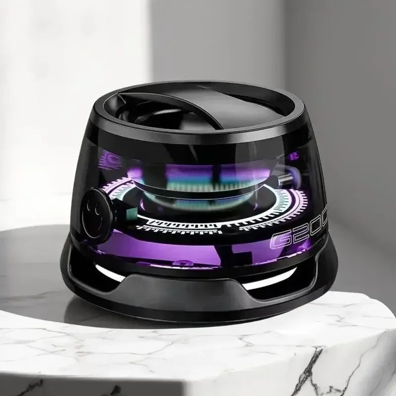 Bluetooth 5.3 Speaker Outdoor Magnetic RGB Lighting Bluetooth Speaker with RGB Color Light Multifunctional Magnetic Phone Holder