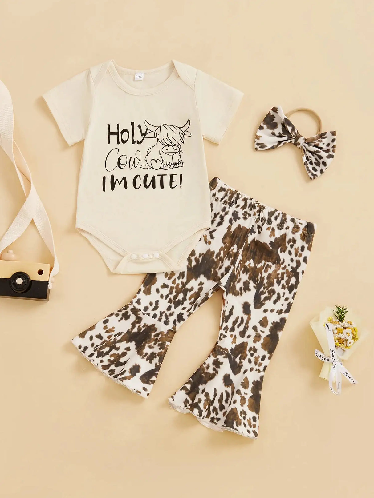 Toddler Girls Cute Summer Set Sleeveless Floral Print Romper with Ruffle Trim and Matching Bow Headband Adorable Outfit for - Lootquake