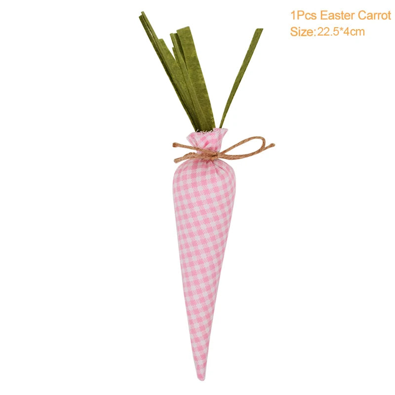 3/1pcs Nov Woven Easter Carrots Ornaments Hanging Pendant for Easter Home Decorations Supplies 2023 Kids Easter Favors Gifts Toy - Lootquake