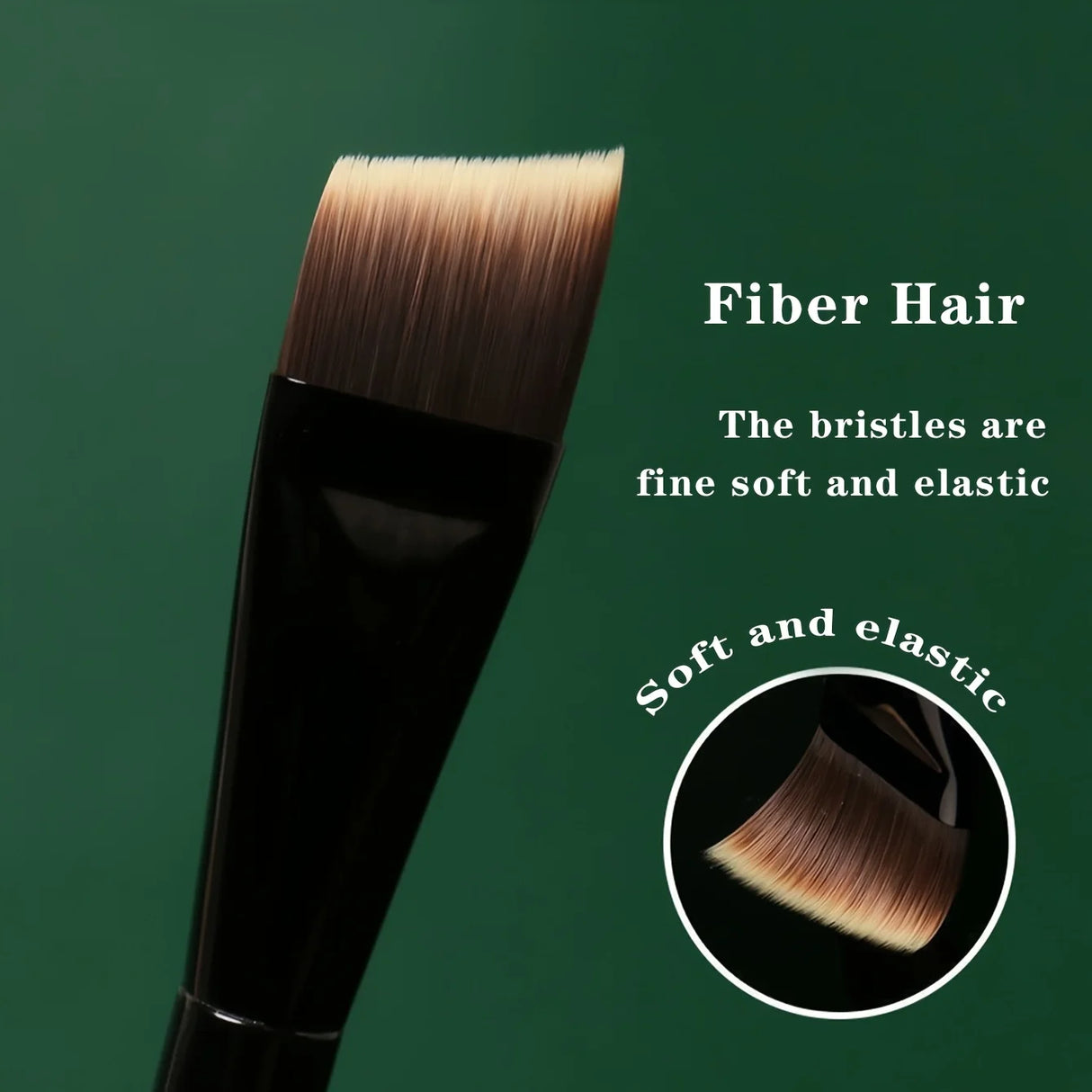 Brocha para base de maquillaje, brocha para base de maquillaje en polvo de color degradado, brocha para tratamiento en ángulo biselado, herramientas profesionales de belleza, brocha de maquillaje