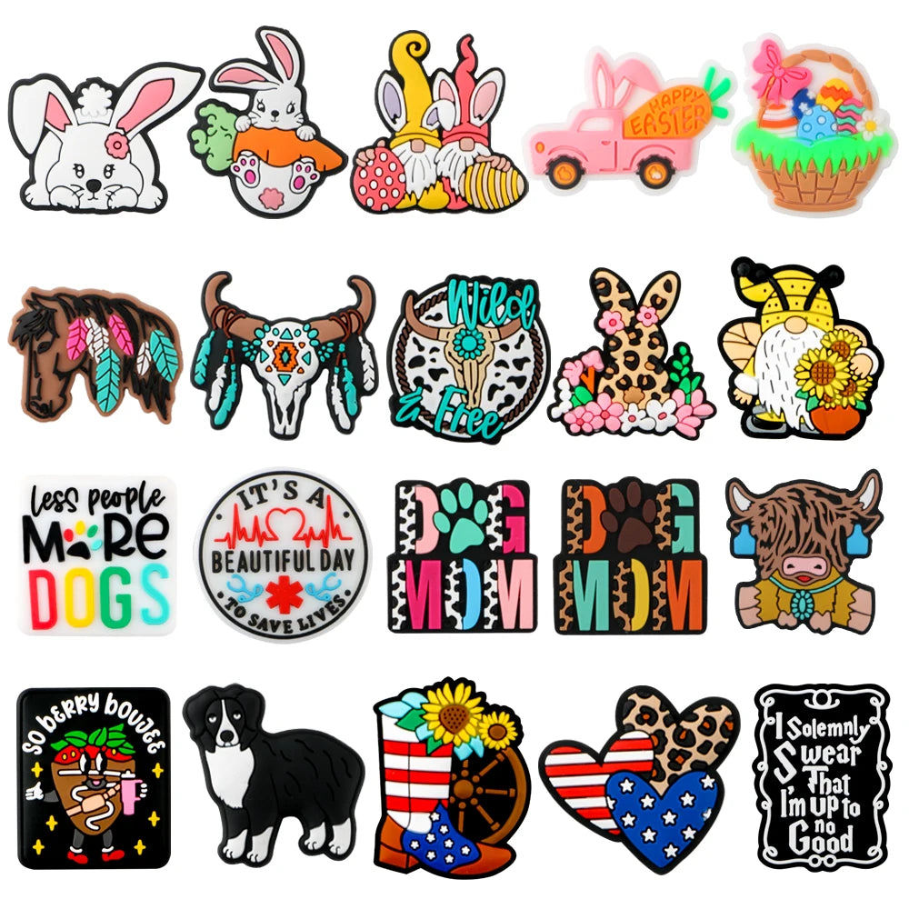 Kovict 5/10Pcs New Focal Silicone Beads Easter Series Bead For Jewelry Making DIY KeyChain Bracelet Necklace Pen Accessories - Lootquake