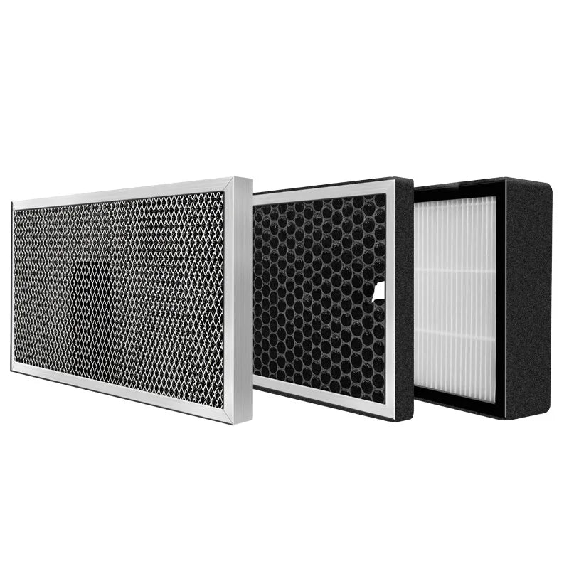 Fresh Air Filter Box for Ventilation System Purification 3 Layers With Hepa And Carbon Filter Suitable Various Ventilation Fans