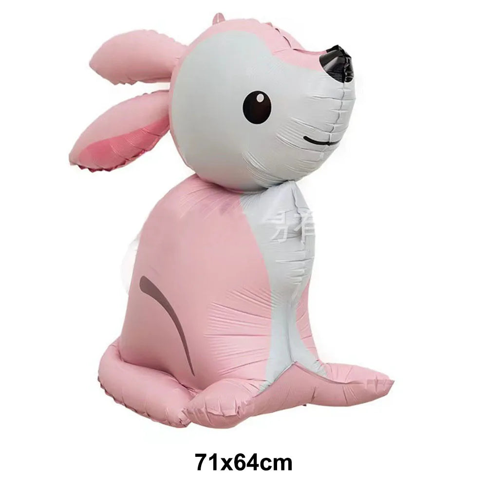 Easter Bunny Inflatables Balloon Decorations Standing Carrot Balloons Cute Carrot Rabbit Happy Easter Party Birthday Decorations - Lootquake