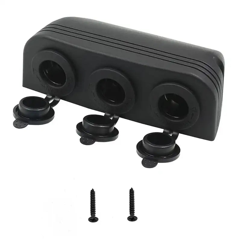 3 In 1 Tent Type 12-24V Cigarette Lighter Power Sockets Combination Automotive Accessory Outlet for Car Rv Truck Marine Boat - Lootquake