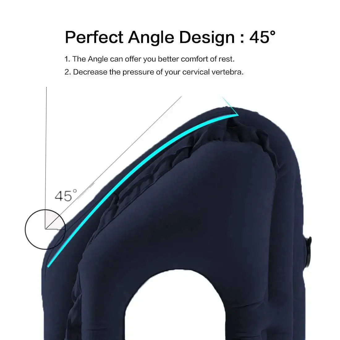 Inflatable Travel Sleeping Bag Portable Cushion Neck Pillow for Men Women Outdoor Airplane Flight Train Sleeping Easy - Lootquake