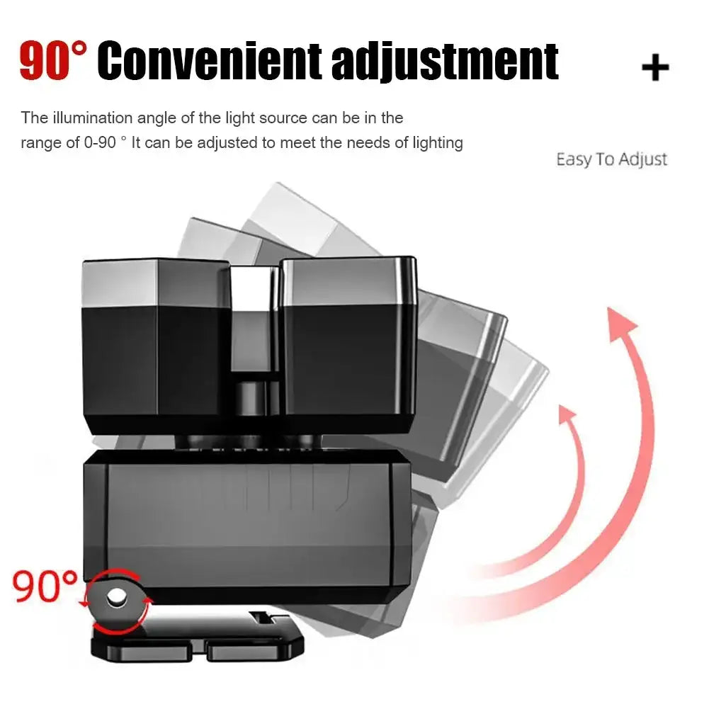 5LED Headlamp Rechargeable With Built In 18650 Battery Strong Light Long Range Torch Outdoor Camping Adventure Fishing HeadLight - Lootquake