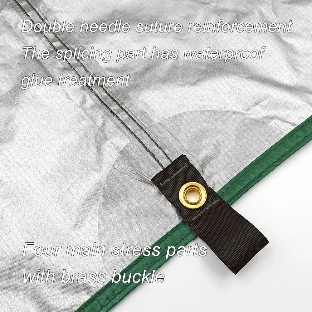 4x4m 4x3m 3x3m 19 Hang Points Tent Tarp Survival Sun Shelter Shade Canopy Outdoor Backpacking Waterproof Camping Awning SunShade - Lootquake