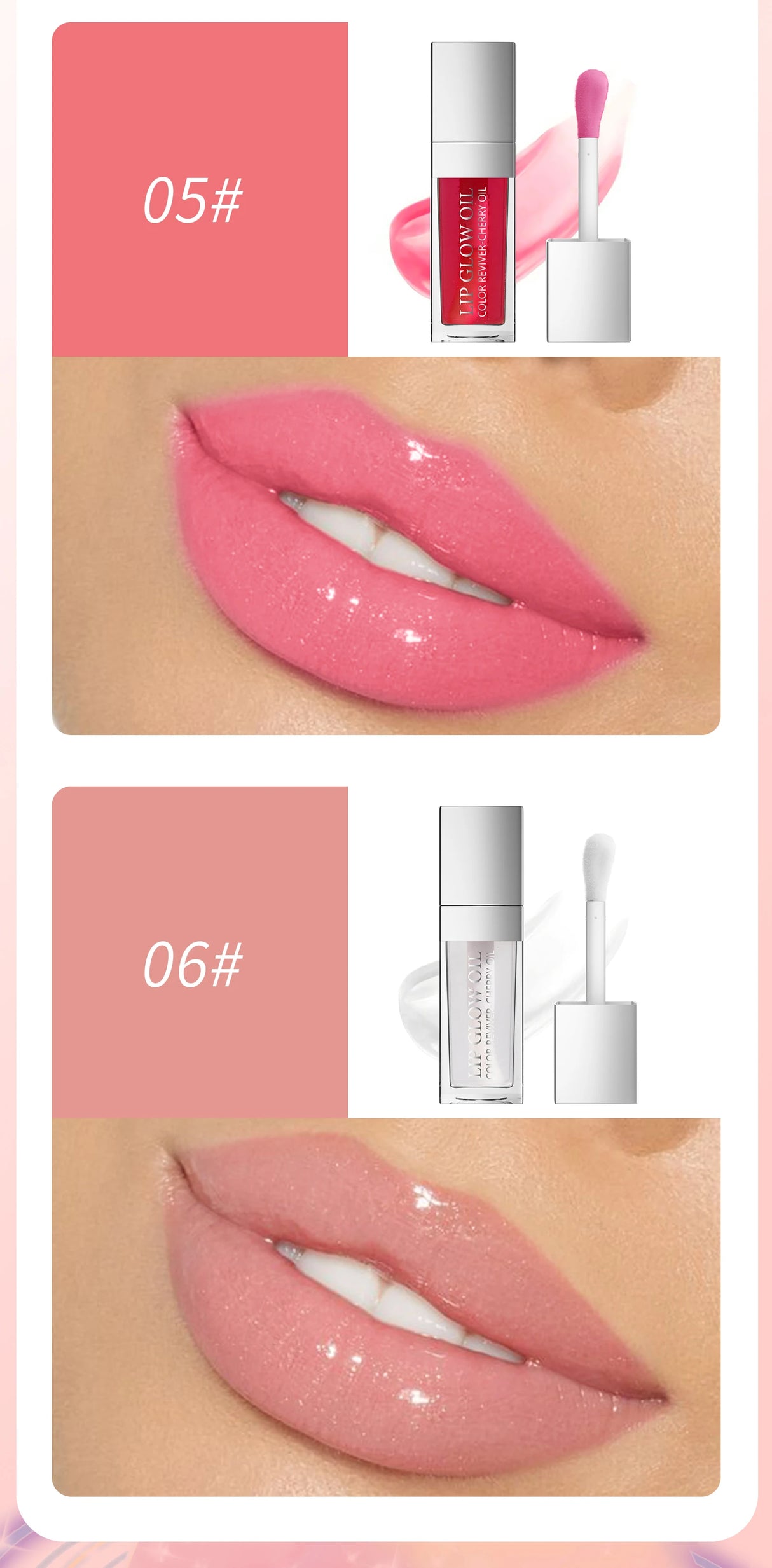 Crystal Jelly Moisturizing Lip Oil Plumping Lip Gloss Makeup Sexy Plump Lip Glow Oil Tinted Lip Plumper