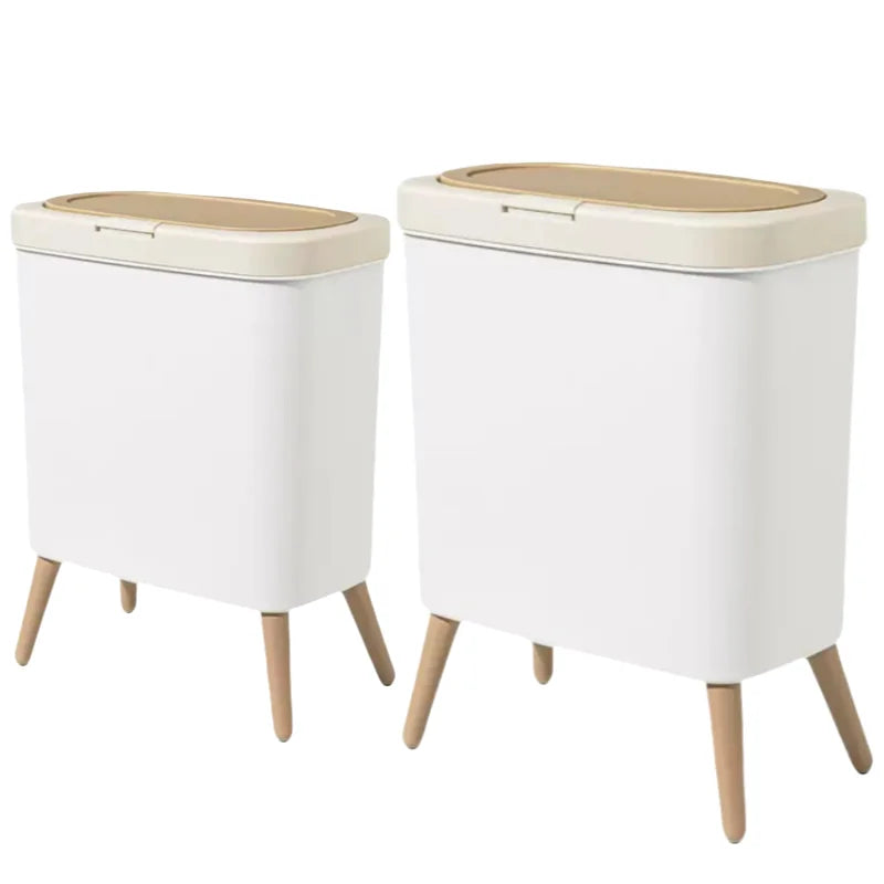 Kitchen Bathroom Living Room Office Bedroom Household Trash Can Small Medium Large Size Waste Bin with Lid