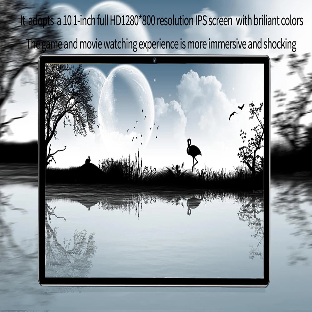 Global new Android 10.1-inch Tablet with Octa cores, 4GB 64GB ROM, Dual cameras, Dual SIM cards, 3G Tablet, Android 11