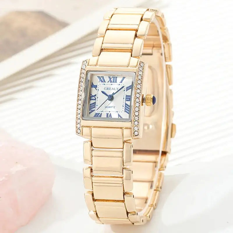 New Fashion Roman Scale Women Watches Luxury Ladies Wristwatch Quartz Watch Rhinestone Men Women Watches Relogio Feminino Clocks - Lootquake