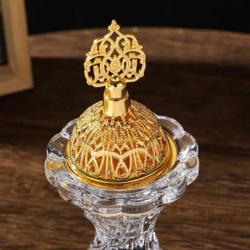Difusor de fragancias de cristal estilo marroquí con forma de linterna árabe nocturna, candelabros de lujo para decoración del hogar.