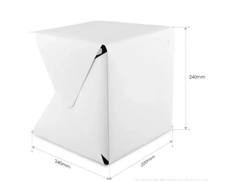 Portable Photobox Softbox Light Folding Box For Photo Studio Photography Double Led Cubes To Take Photos Products Shooting Tent - Lootquake
